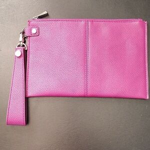 Thirty-one JEWEL Magenta Clutch Wristlet 9x6 NWOT